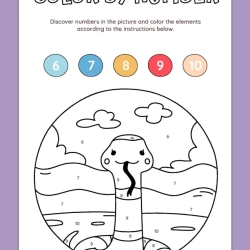 Color By Number To Print Worksheet