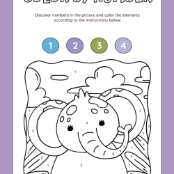 Color By Number Worksheet Free