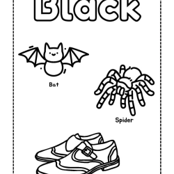 Color Word Coloring For 1st Grade Worksheet
