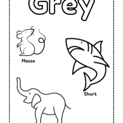 Color Word Coloring For Grade 1 Worksheet