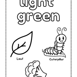 Color Word Coloring For Kids Worksheet