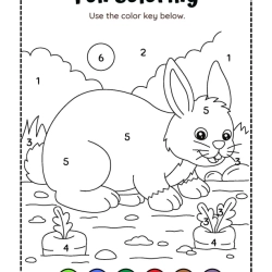 Coloring By Code Printable Worksheet
