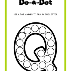 Do A Dot Markers Grade 1 Printable Worksheet