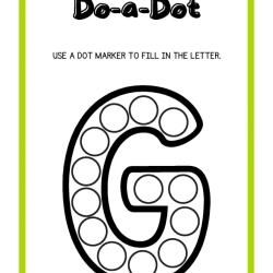 Do A Dot Markers Pdf Download Worksheet