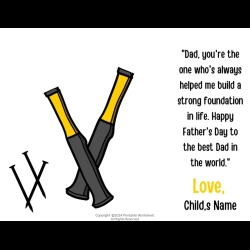 Father Day Footprint Worksheet