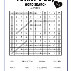 Father Day Worksheet Free Downloads
