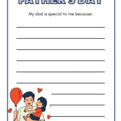 Father Day Worksheet Printables