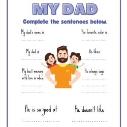 Father Day Worksheet Worksheets