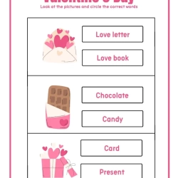 Valentines Day Worksheet Pdf File