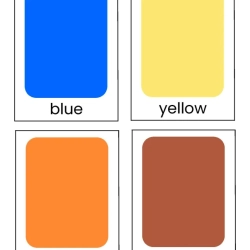 Color Flashcards Worksheet Printables