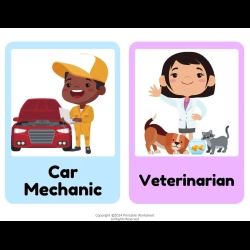 Community Helpers Flashcards To Print Worksheet