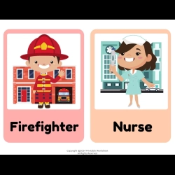 Community Helpers Flashcards Worksheet