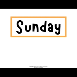 Days Of The Week Flashcards For Kids Worksheet