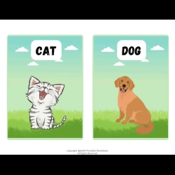 Farm Animals Flashcards For Grade 1 Worksheet