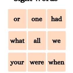 Free Sight Word Flashcards Download Worksheet