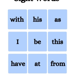 Free Sight Word Flashcards For Free Worksheet