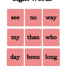 Free Sight Word Flashcards For Kids Worksheet