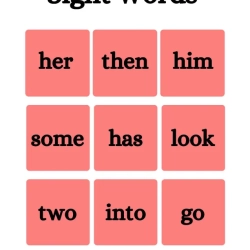 Free Sight Word Flashcards To Print Worksheet
