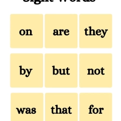 Free Sight Word Flashcards Worksheet