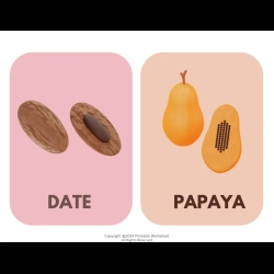 Fruit Flashcards Download Worksheet