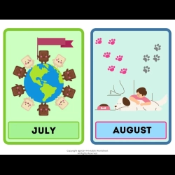 Months Of The Year Flashcards Download Worksheet
