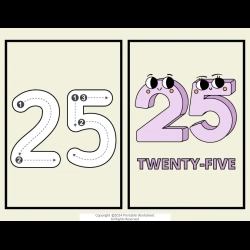 Number Flashcard At Home Worksheet