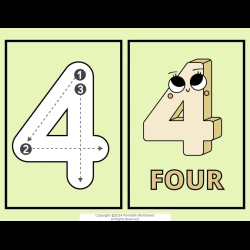 Number Flashcard Download Worksheet