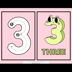Number Flashcard For Free Worksheet