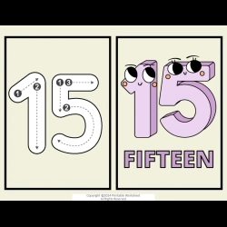 Number Flashcard For Grade 3 Worksheet