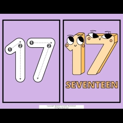 Number Flashcard For Grade 4 Worksheet