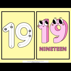Number Flashcard For Grade 5 Worksheet