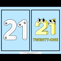 Number Flashcard For Grade 6 Worksheet