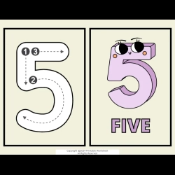 Number Flashcard Free Download Worksheet
