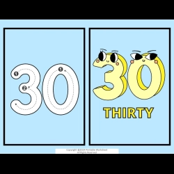 Number Flashcard Printable Download Worksheet