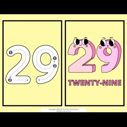 Number Flashcard Printable Free Worksheet