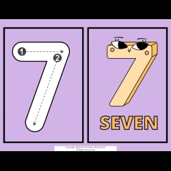 Number Flashcard To Print Worksheet