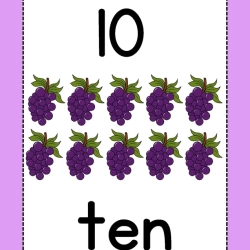 Number Flashcards Worksheet For 1st Grade
