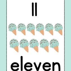 Number Flashcards Worksheet For Grade 1
