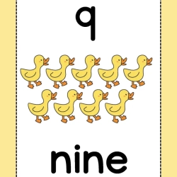 Number Flashcards Worksheet For Kindergarten