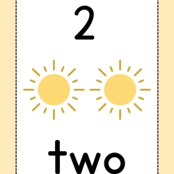 Number Flashcards Worksheet Printables
