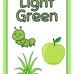 Printable Flashcards Colors Easy Worksheet