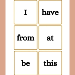 Printable Sight Word Flashcards 074 Worksheet
