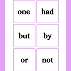Printable Sight Word Flashcards 076 Worksheet