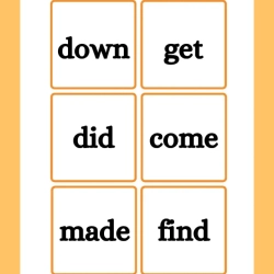 Printable Sight Word Flashcards 077 Worksheet