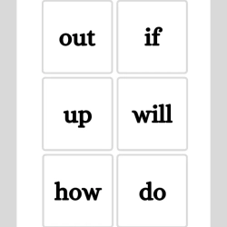 Printable Sight Word Flashcards 080 Worksheet