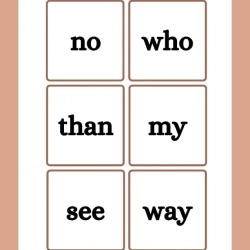 Printable Sight Word Flashcards 082 Worksheet