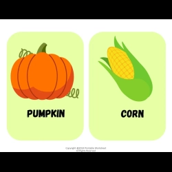 Vegetables Flashcard Free Download Worksheet
