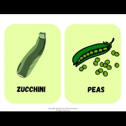 Vegetables Flashcard To Print Worksheet