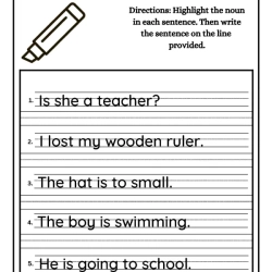 Highlight The Noun Pdf Free Worksheet