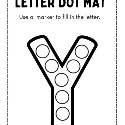 Letter Dot Mat At Home Worksheet